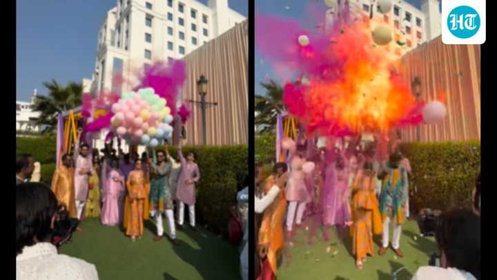 Bride, groom suffer burns after hydrogen balloons explode during Haldi ceremony