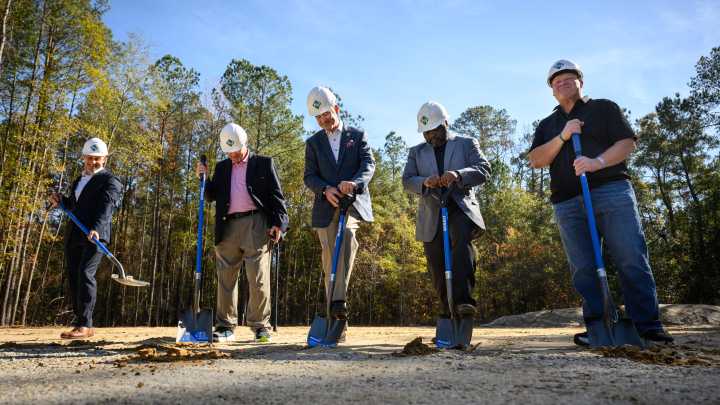 Groundbreaking ceremony at Myrover-Reese Recovery Homes