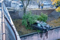 Man carjacked in Brooklyn, taken on wild ride before stolen SUV crashes above highway