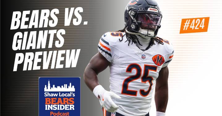 Bears Insider Podcast Episode 424: Bears vs. Giants, is this a must