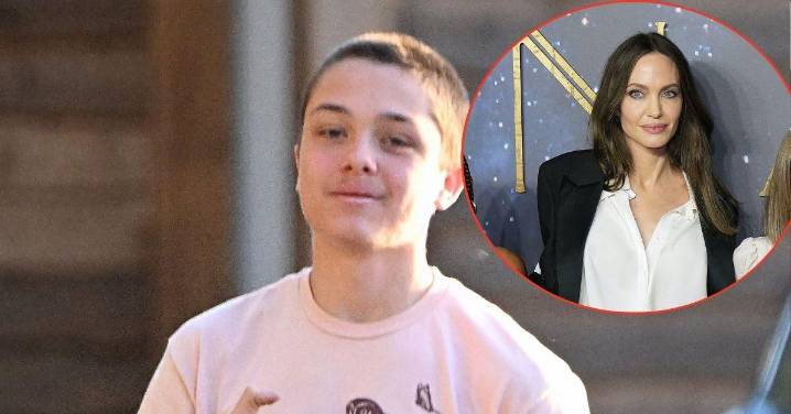 Angelina Jolie’s Son Knox, 17, Looks Unrecognizable With Nod to Mom's Pink '90s Hairdo