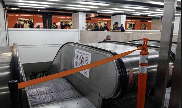 Usuarios reportan fallas en escaleras eléctricas de la Línea 1 del Metro; abrirá en su totalidad este domingo