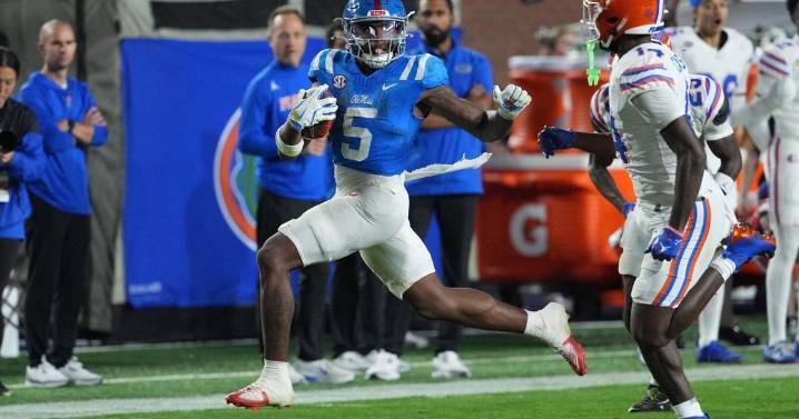 Lacy helps No. 6 Ole Miss rally past Florida for 34-24 win and Rebels fans chant 'We want Lane!'