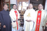 Blessed Cross from Bethlehem installed at Infant Jesus Shrine, Bikarnakatte