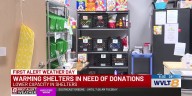 Warming shelters in need of donations