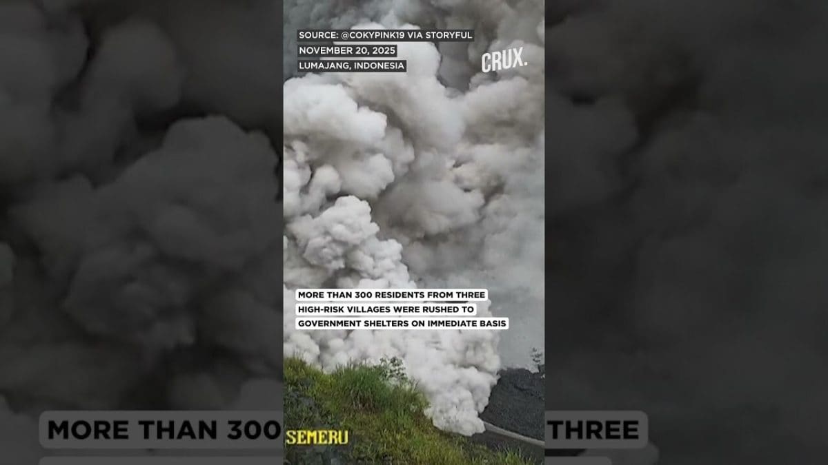 High Alert Issued As Indonesia’s Mt Semeru Erupts, Spewing Ash 2 km Into Sky