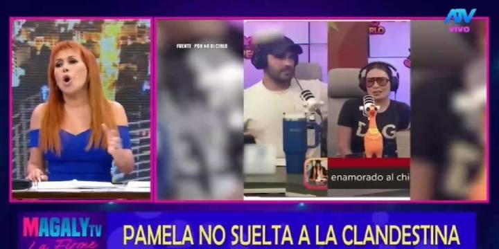 La conductora se burló del título del tema y dejó entrever que la dedicatoria sería más evidente de lo que la trujillana admite