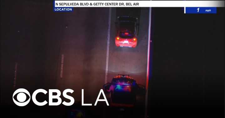 Driver leads CHP officers on brief pursuit in West Los Angeles