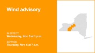 NY weather update: Wind advisory for New York until Thursday morning