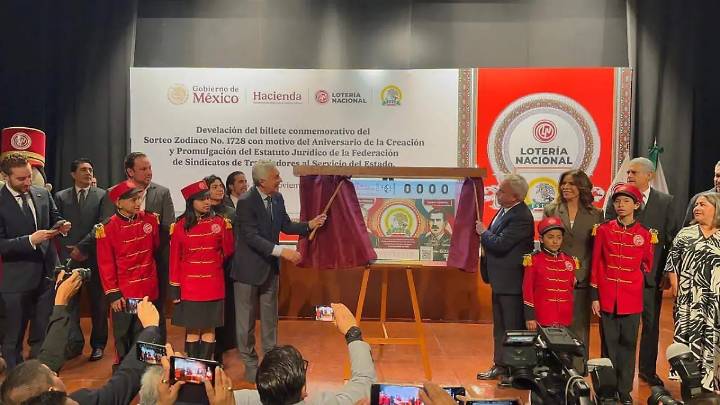 Central FSTSE conmemora 87 años con edición especial de boleto de Lotería Nacional