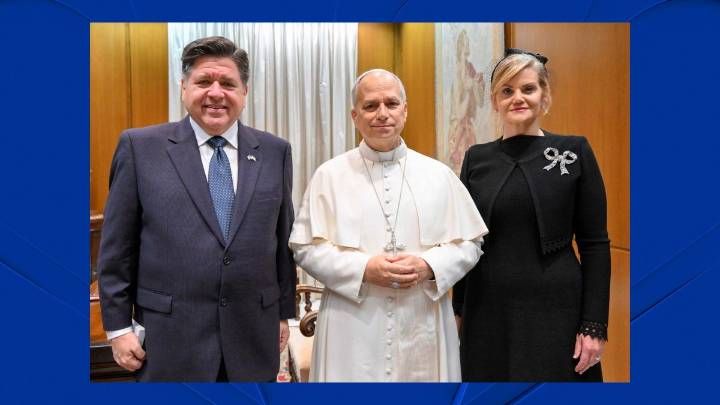 Pritzker travels to Rome for private meeting with Pope Leo XIV