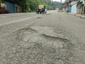 18 huecos en tramo de la Panamericana