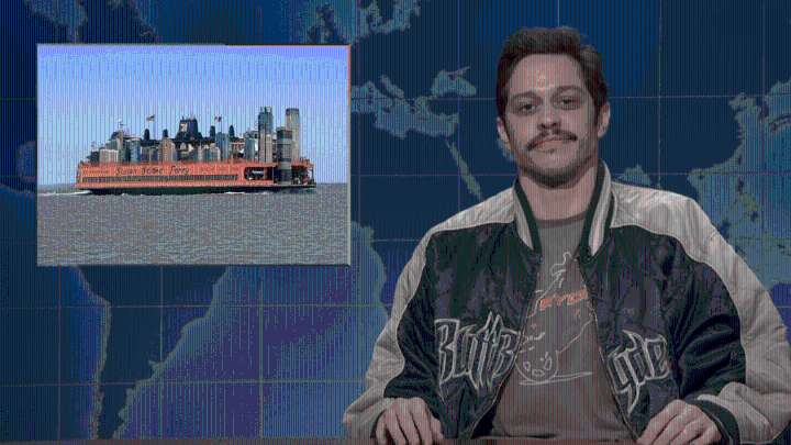 Pete Davidson Returns To 'SNL' To Roast His Staten Island Ferry