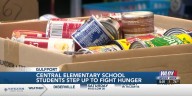 Central Elementary students step up to fight hunger with food drive