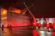 Charleston firefighters respond to industrial building fire