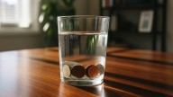 Dejar un vaso de agua con monedas en noviembre: para qué sirve, según el Feng Shui