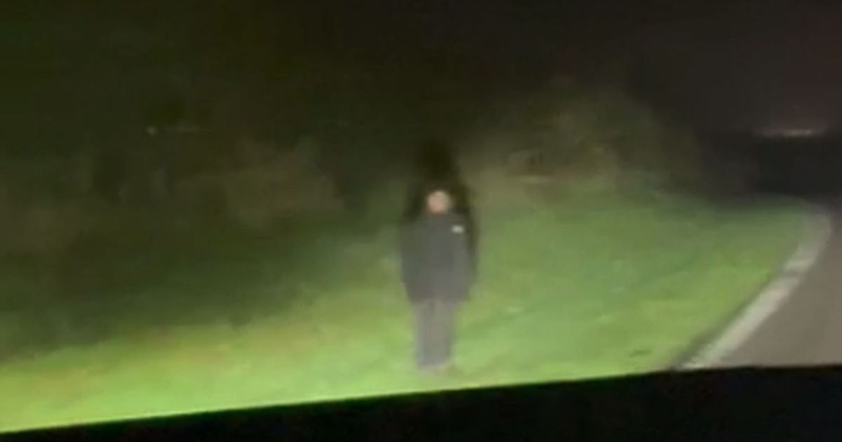 Drivers creeped out by mystery 'motionless' figure standing on north Wales roadside