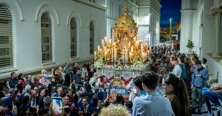 Imágenes de la procesión de la Virgen de la Palma