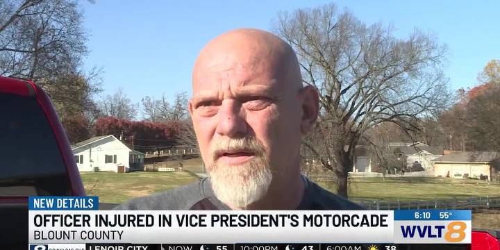 Maryville man reflects helping critically injured officer after crash during VP motorcade