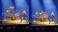 ¡Tremendo resbalón! Baterista de Maná sufre aparatosa caída en concierto y se vuelve viral