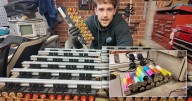 Man Builds Huge Battery Bank From 500 Disposable Vapes to Power His Entire House