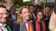 Kellie Sloane heckled: New NSW Liberal leader confronted during western Sydney visit
