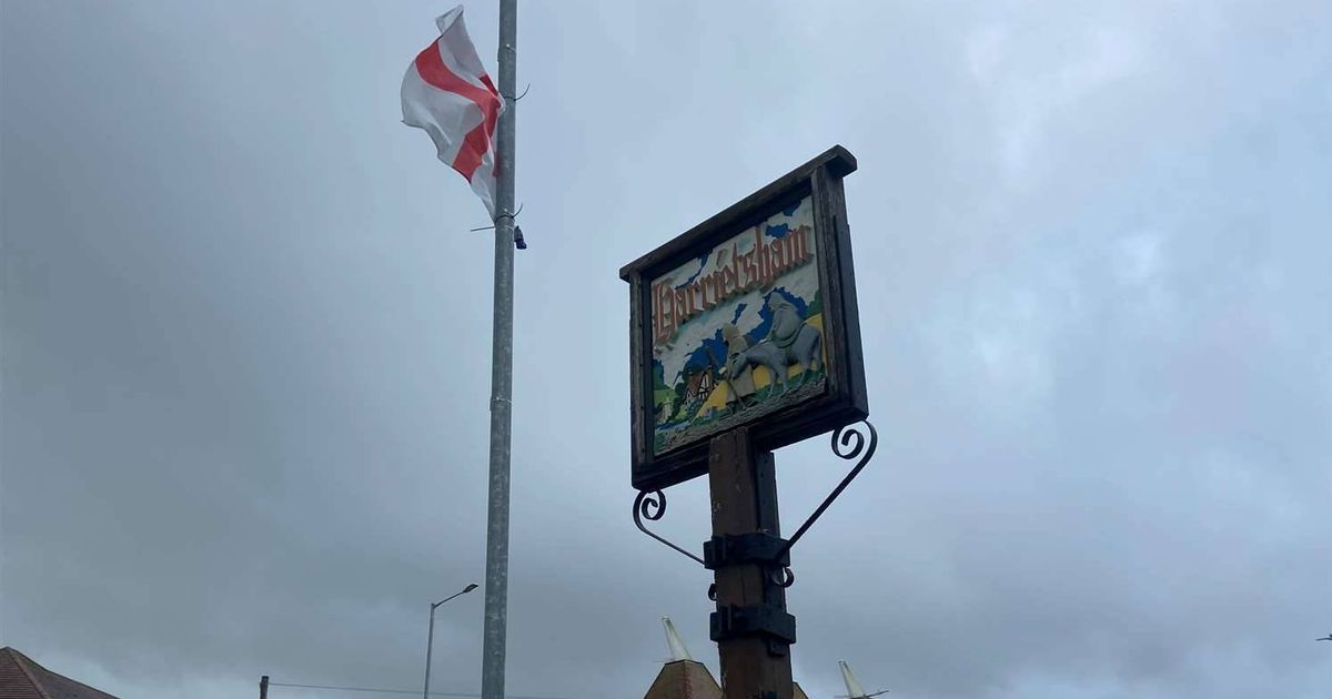Village could go without Christmas lights because of St George flags on lampposts