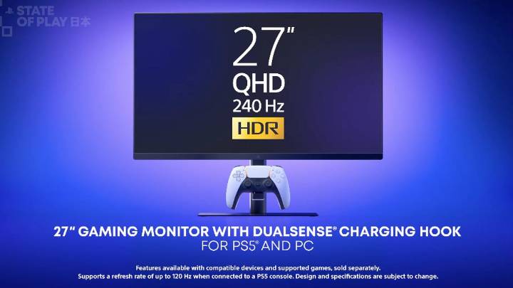 Sony Unveils 27-Inch, 240Hz PlayStation Monitor That Charges Your PS5 Controller
