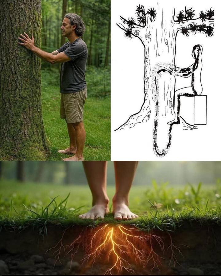 La mayoría de las personas no se da cuenta de lo poderoso que puede ser tocar un árbol mientras estás descalzo