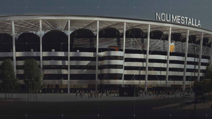 Horta Coslada levanta la gran cubierta del Nou Mestalla con 50 pilares y 5.000 toneladas de acero