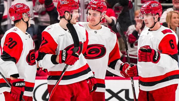 Legault, Nystrom notch 1st NHL points in Hurricanes' victory