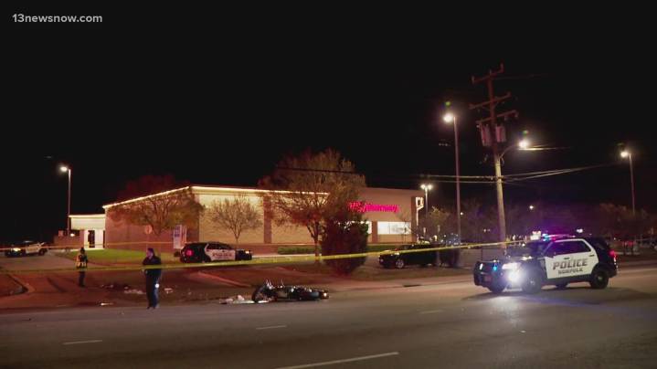 Norfolk motorcyclist suffers life-threatening injuries in East Little Creek crash