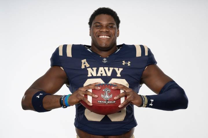 Navy DE Julien Moutome just scratches surface of potential