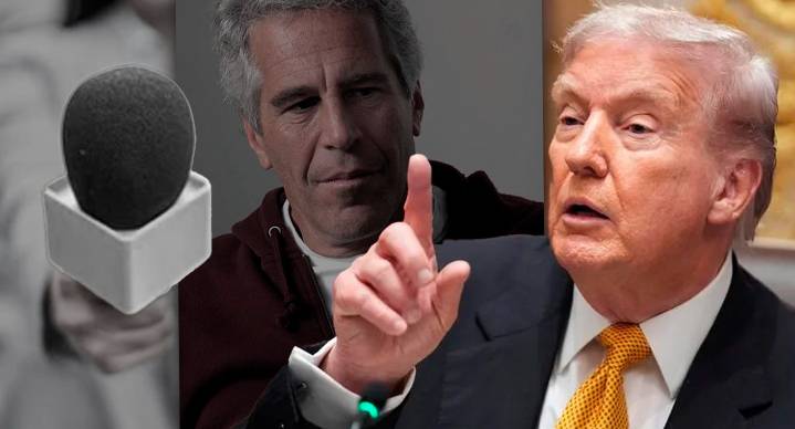 “Silencio, cerdita”: la reacción de Trump hacia una periodista que preguntó sobre Epstein