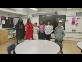 CBS 8 Weather school | Visiting Riley Middle School