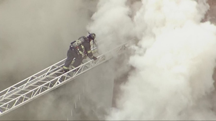 Firefighters put out flames on Cleveland's east side