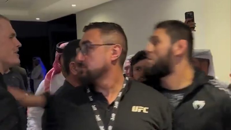 UFC champ in backstage scuffle