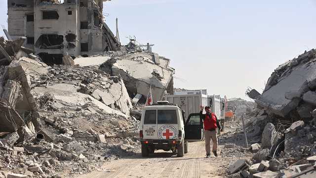 Red Cross says it transferred bodies of 45 Palestinians to Gaza