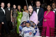 Celebs follow thrilling Dodgers game at black
