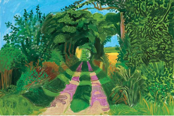 'David Hockney' unfolds the prolific artist's exuberant recent work