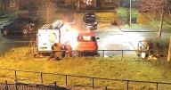 Glasgow van and car engulfed in flames in suspected 'wilful' fire attack
