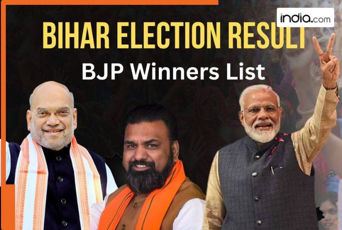 Bihar Assembly Election Result: BJP Winners, Runners