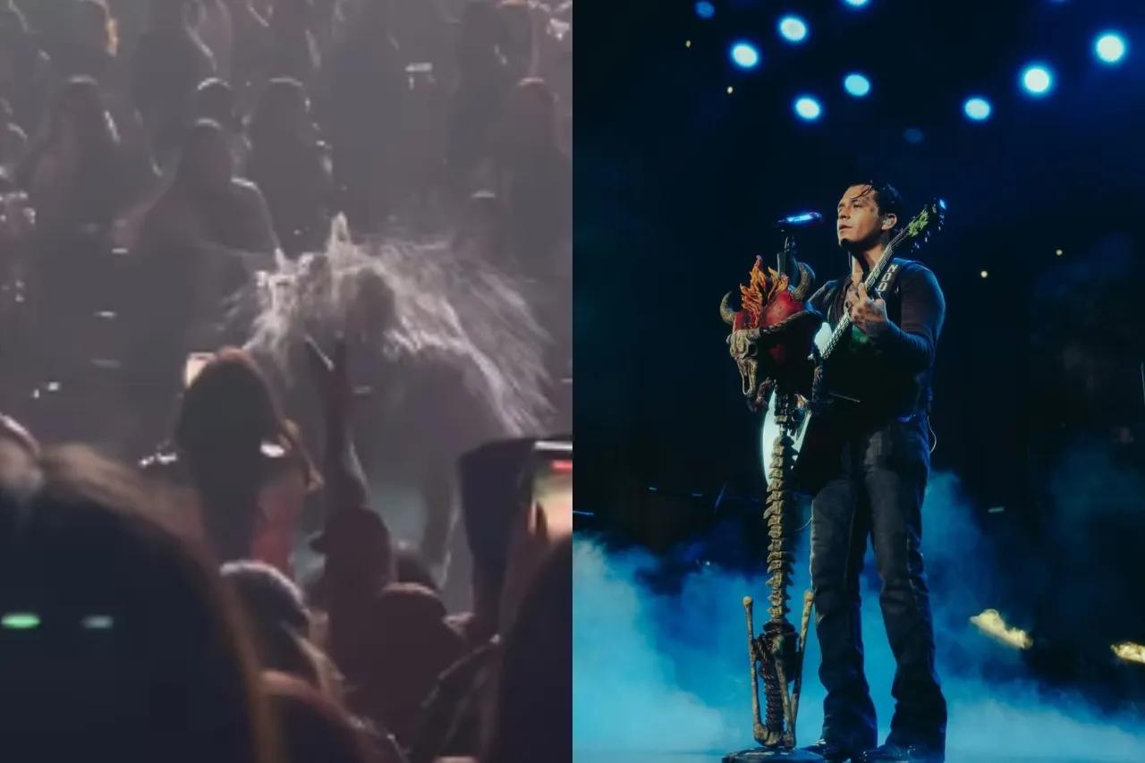 Video: Nodal le tira la cerveza a hombre que presenciaba su show en El Paso