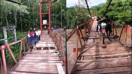 San Martín: pobladores de Betania piden la reconstrucción de puente que está en mal estado [VIDEO]