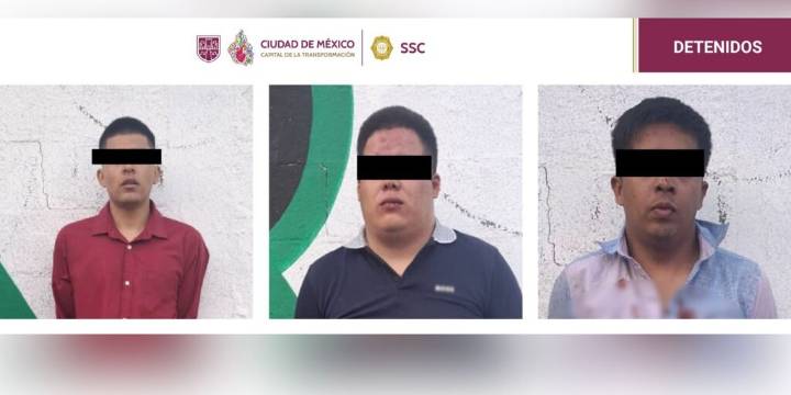 Balacera, persecución y asalto en Iztapalapa: detienen a 3 hombres tras robar más de 100 mil pesos a compradores de auto en línea