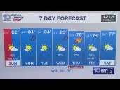 10 Weather: Saturday evening forecast