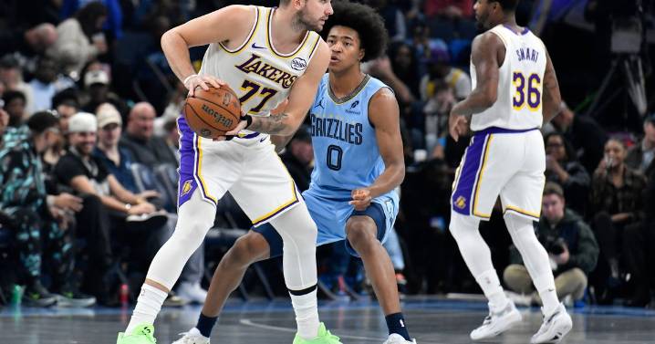 Doncic returns after 3-game absence, scores 44 to lead Lakers past Grizzlies 117