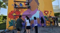 Renueva mural la preparatoria Emiliano Zapata de la UAS