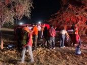 Cuatro menores lesionados en tercera volcadura de la noche en carretera Aldama