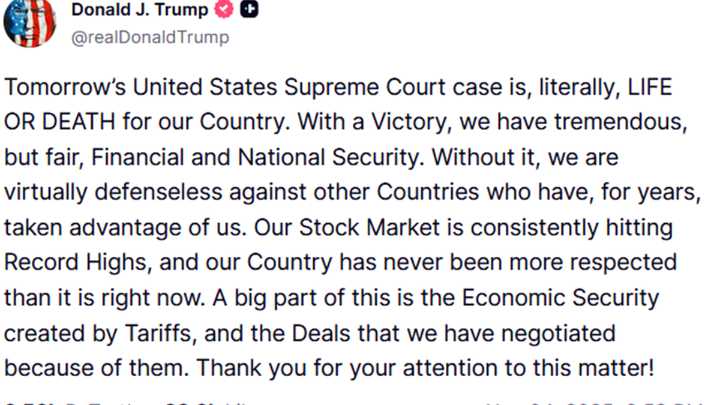 Aranceles: la Corte Suprema de EEUU define el futuro de Donald Trump... y de la Argentina